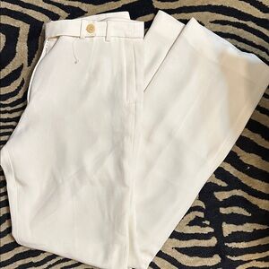 Giorgio Armani Elegant White Women's Trousers